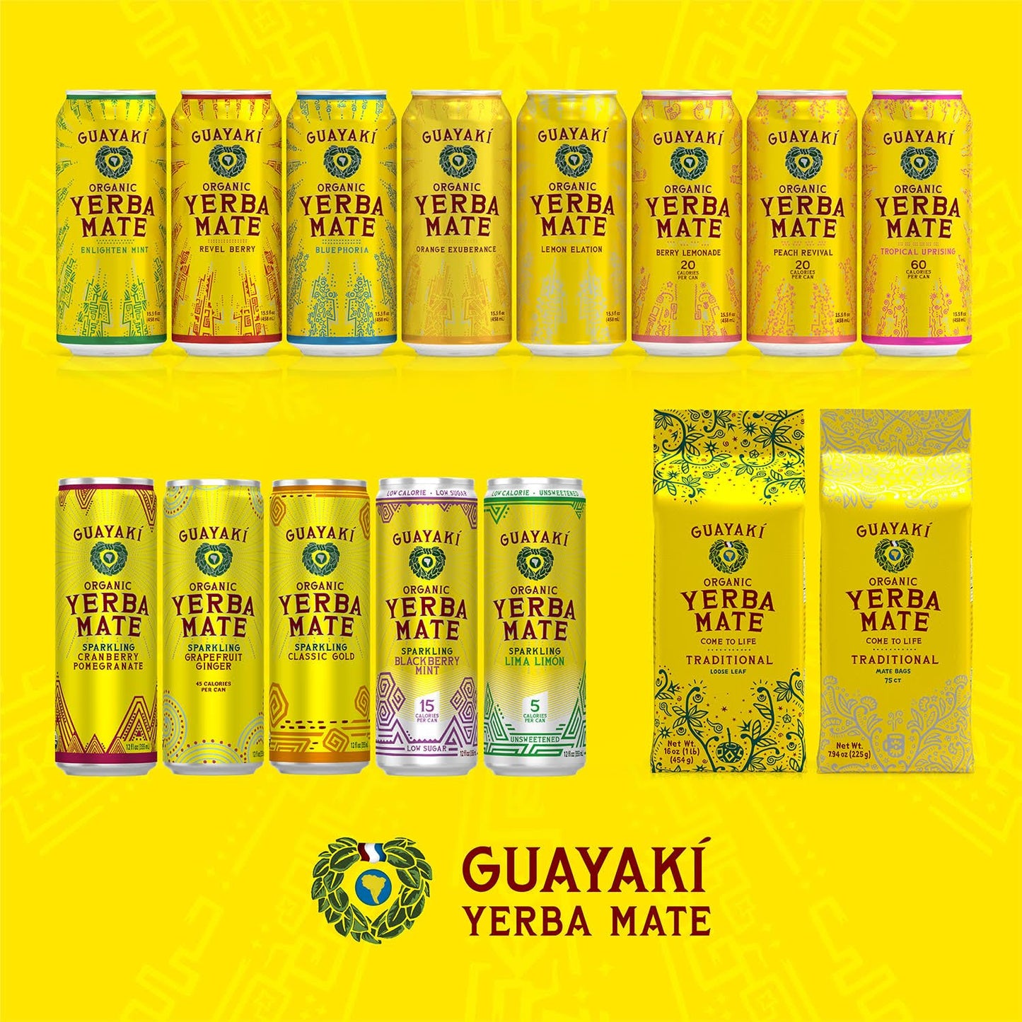 Traditional Yerba Mate - 75 Tea Bags (Pack of 6)