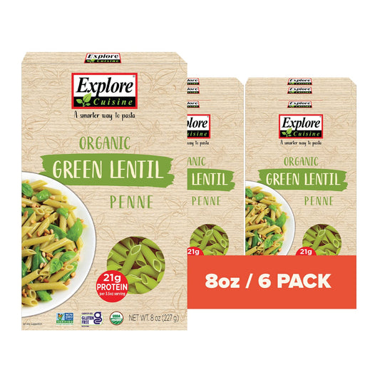Green Lentil Penne - 8 oz (Pack of 6)
