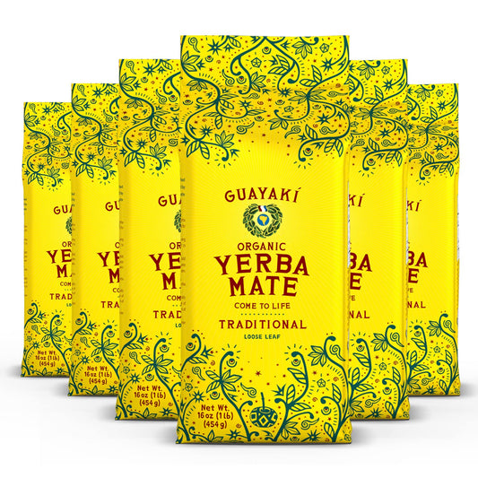 Traditional Yerba Mate, Loose Leaf Tea - 16 oz (Pack of 6)