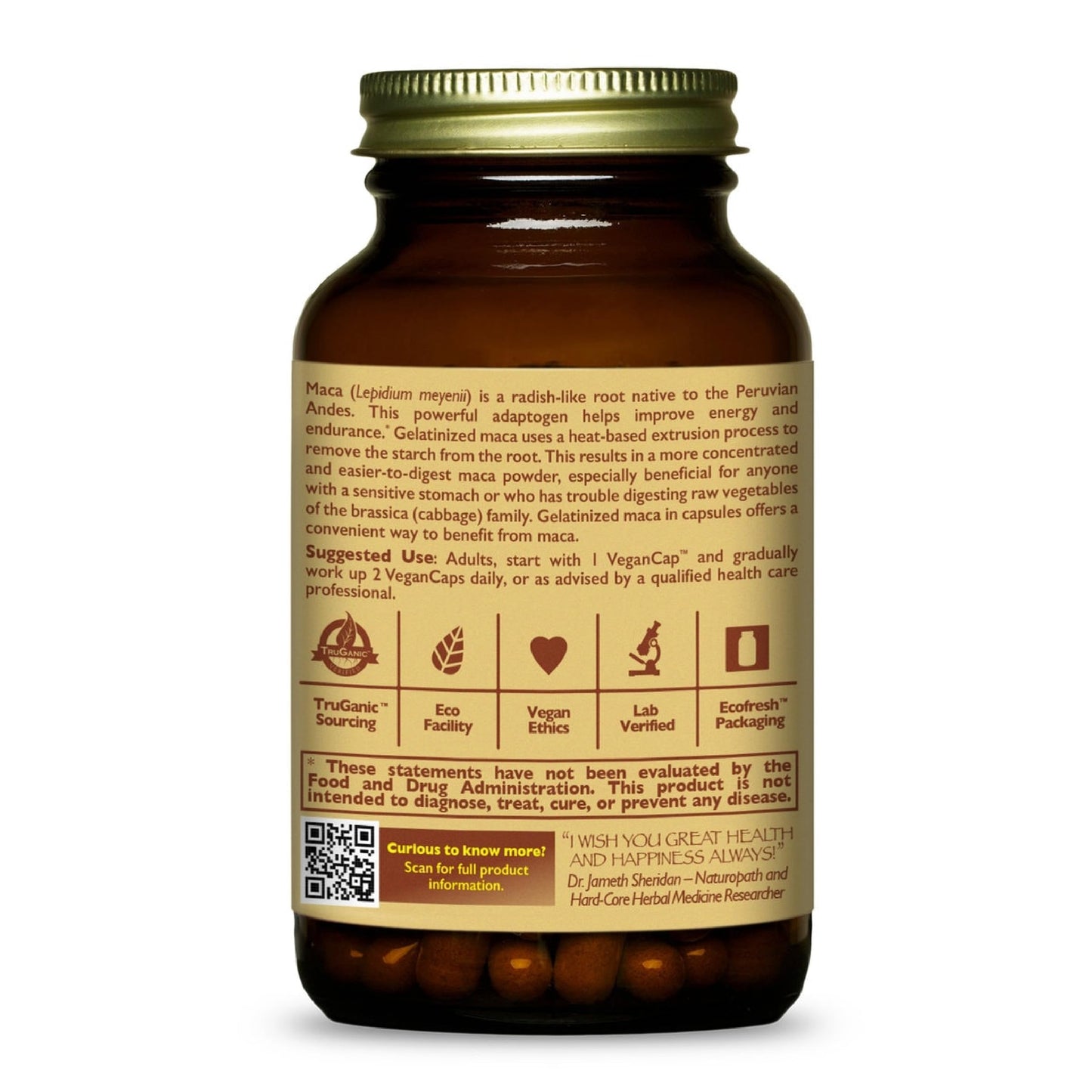 Gelatinized Maca - 120 Capsules