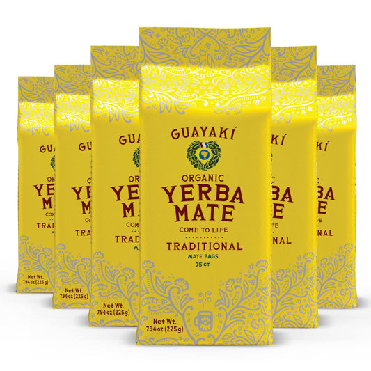Traditional Yerba Mate - 75 Tea Bags (Pack of 6)