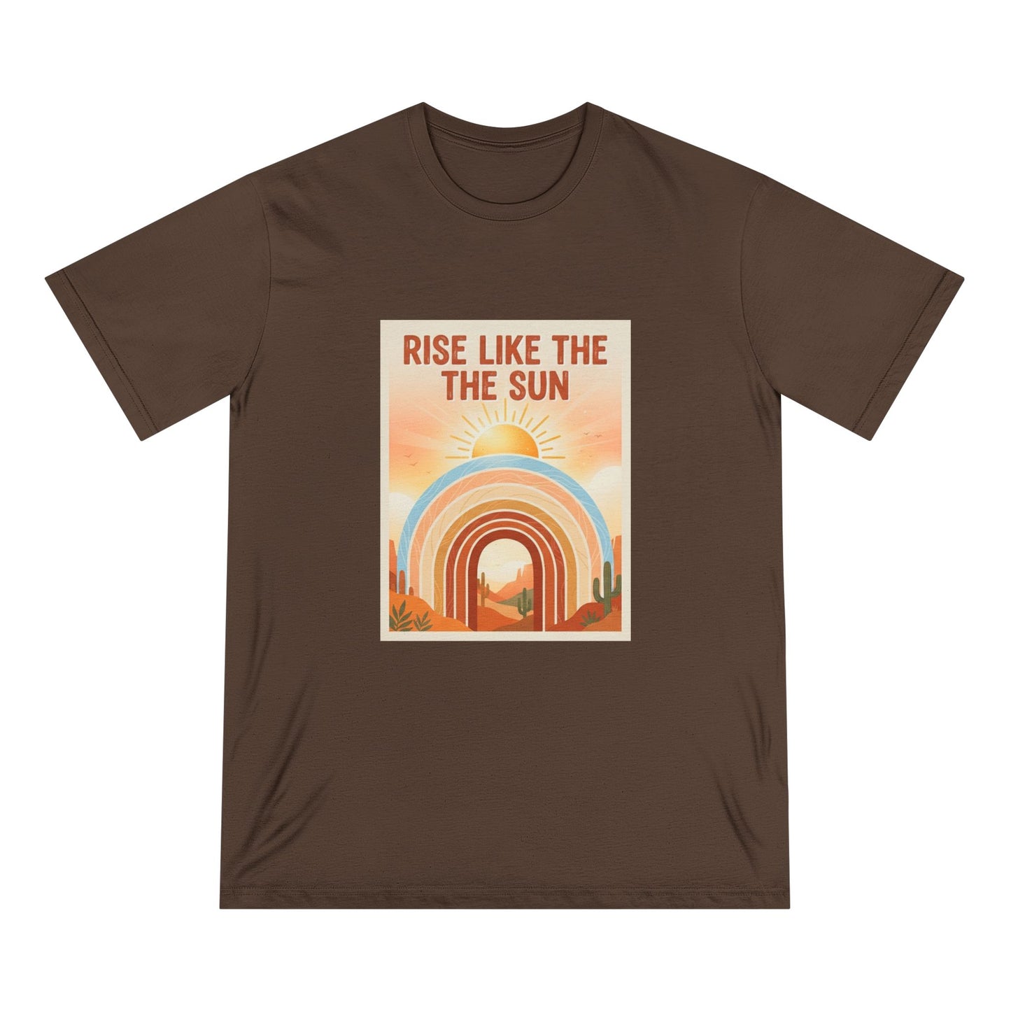 Rise Like the Sun T-Shirt — Retro Sunrise Graphic Tee